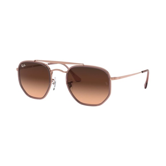 Ray-Ban Rose Gold Frames and Cinnamon Len Sunglasses - Picture 1 of 6